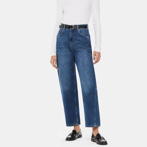 Whistles Barrel Leg Jeans High Waisted Size 26 - Picture 8 of 10